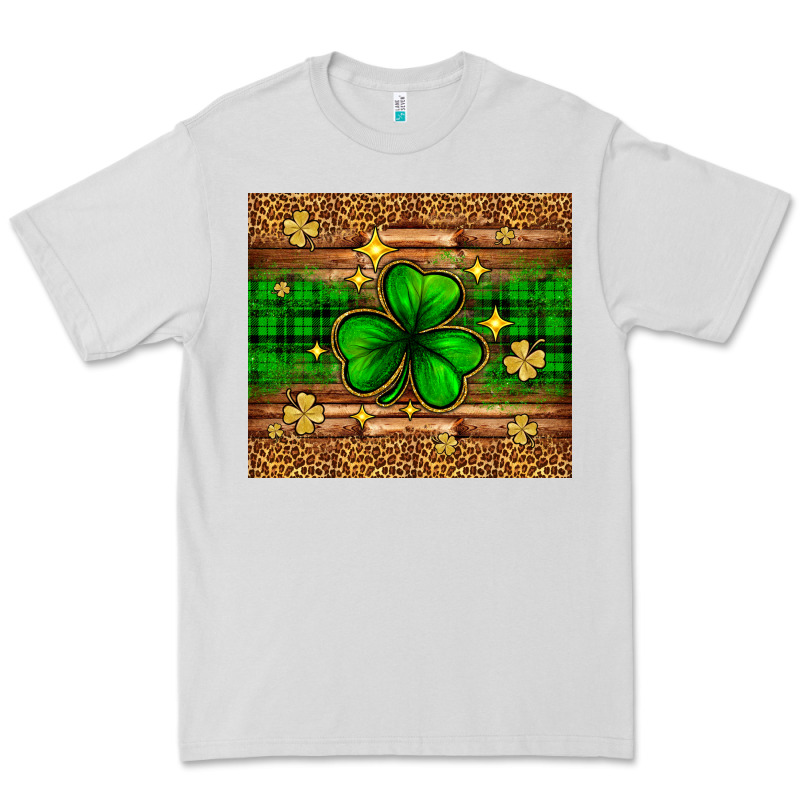 St. Patrick's Day Shamrock Leopard Premium Tee by Neo Western | Teevron