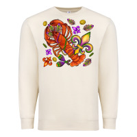 Crawfish And Fleur De Lis Premium Sweatshirt | Teevron