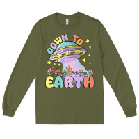 Army Green down to earth Long Sleeve Tee - MaliasSmallBusiness