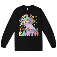 Black down to earth Long Sleeve Tee - MaliasSmallBusiness