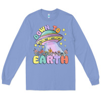Colony Blue down to earth Long Sleeve Tee - MaliasSmallBusiness