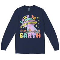 Navy down to earth Long Sleeve Tee - MaliasSmallBusiness