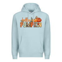 Blue Mist Hello pumpkin Premium Hoodie - NancyCooperArtShop