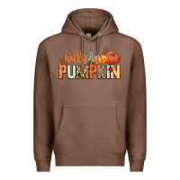 Chestnut Hello pumpkin Premium Hoodie - NancyCooperArtShop