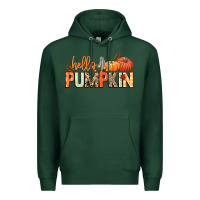 Sports Green Hello pumpkin Premium Hoodie - NancyCooperArtShop