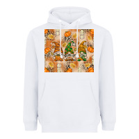 White fall with gnomes Heavyweight Hoodie - texasbilliewilder