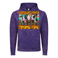 Cloud Purple heifers and sunflowers Vintage Hoodie - Jasminsmagicworld