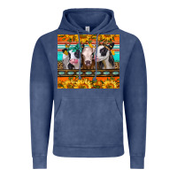 Vintage Denim heifers and sunflowers Vintage Hoodie - Jasminsmagicworld