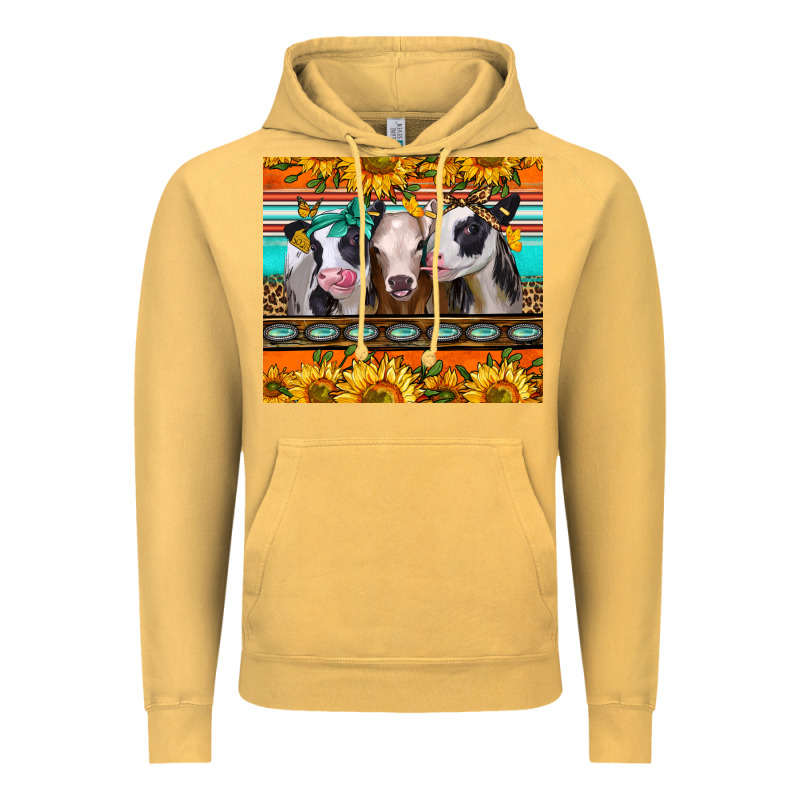 Heifers And Sunflowers Vintage Hoodie by Jasminsmagicworld | Teevron