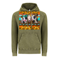 Vintage Olive heifers and sunflowers Vintage Hoodie - Jasminsmagicworld