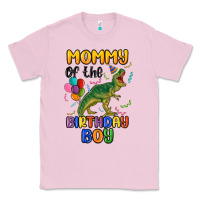 Bubblegum Pink mommy of the birthday boy Classic Tee - MaliasSmallBusiness