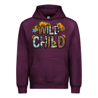 Mauve Wine wild child Urban Hoodie - OliviaCreatesArt