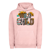Pigment Salmon wild child Urban Hoodie - OliviaCreatesArt
