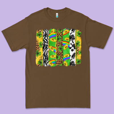 St. Patrick's Day Brushstrokes Premium Tee Designed By Neo Western