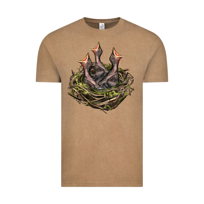 Bird Nest With Baby Birds Vintage Tee by LillyAllenDesigns | Teevron
