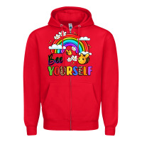 Red bee yourself Zipper Hoodie - LillyAllenDesigns