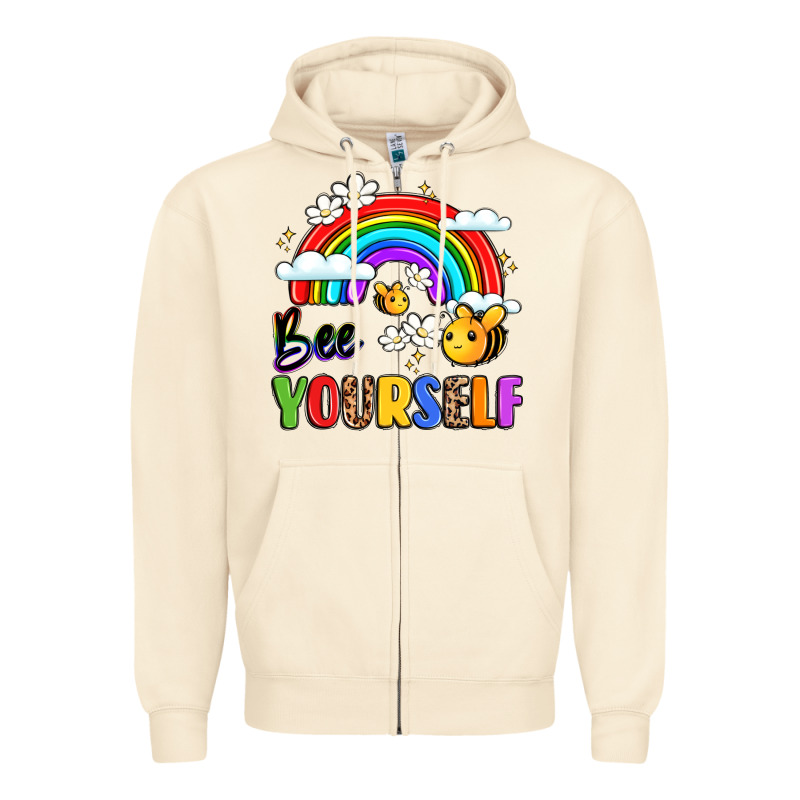 Bee Yourself Zipper Hoodie by LillyAllenDesigns | Teevron