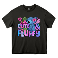 Asphalt cute and fluffy stitch Heavy Core Tee - Zillion Design Studio