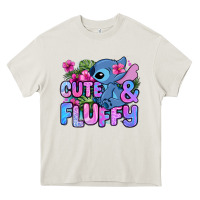 Cream cute and fluffy stitch Heavy Core Tee - Zillion Design Studio