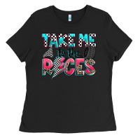 Black take me to the races Ladies Tee - Zillion Design Studio