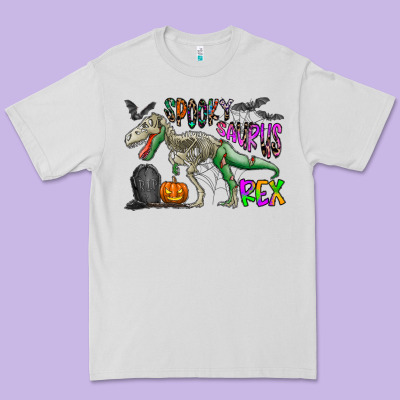 Spooky Saurus Rex Premium Tee Designed By Cowhidedigitalart