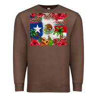 Chestnut Mexican and Puerto Rico flag Premium Sweatshirt - texasbilliewilder