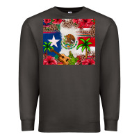 Smoke Mexican and Puerto Rico flag Premium Sweatshirt - texasbilliewilder