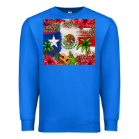 True Royal Mexican and Puerto Rico flag Premium Sweatshirt - texasbilliewilder