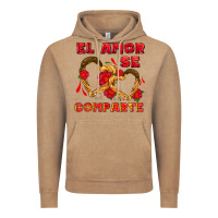 Vintage Coffee el amor se comparte with churros Vintage Hoodie - AdoDesignShop