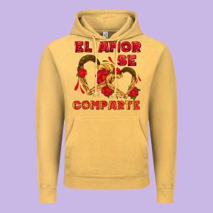 El Amor Se Comparte With Churros Vintage Hoodie Designed By Adodesignshop