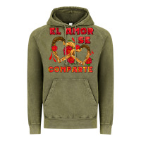 Vintage Olive el amor se comparte with churros Vintage Hoodie - AdoDesignShop