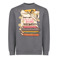 Storm just a girl who brings books everywhere Heavyweight Sweatshirt - MaliasSmallBusiness