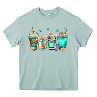 Arona daisy coffee cups Heavy Core Tee - Zillion Design Studio