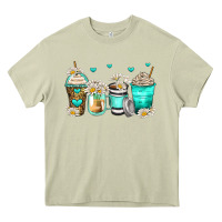 Mossy daisy coffee cups Heavy Core Tee - Zillion Design Studio