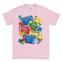 Bubblegum Pink autism cassette tapes Classic Tee - MaliasSmallBusiness