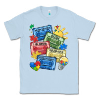 Dusty Blue autism cassette tapes Classic Tee - MaliasSmallBusiness