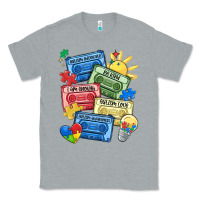 Heather Grey autism cassette tapes Classic Tee - MaliasSmallBusiness