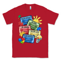 Red autism cassette tapes Classic Tee - MaliasSmallBusiness