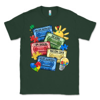 Sports Green autism cassette tapes Classic Tee - MaliasSmallBusiness