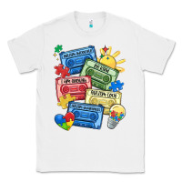 White autism cassette tapes Classic Tee - MaliasSmallBusiness
