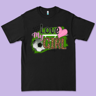 Love My Girl Soccer Premium Tee Designed By Hra Design Shop