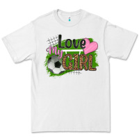 White love my girl soccer Premium Tee - HRA Design Shop