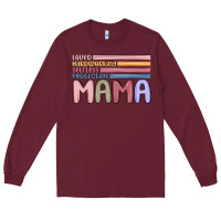 Burgundy mama Long Sleeve Tee - MaliasSmallBusiness