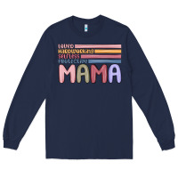 Navy mama Long Sleeve Tee - MaliasSmallBusiness