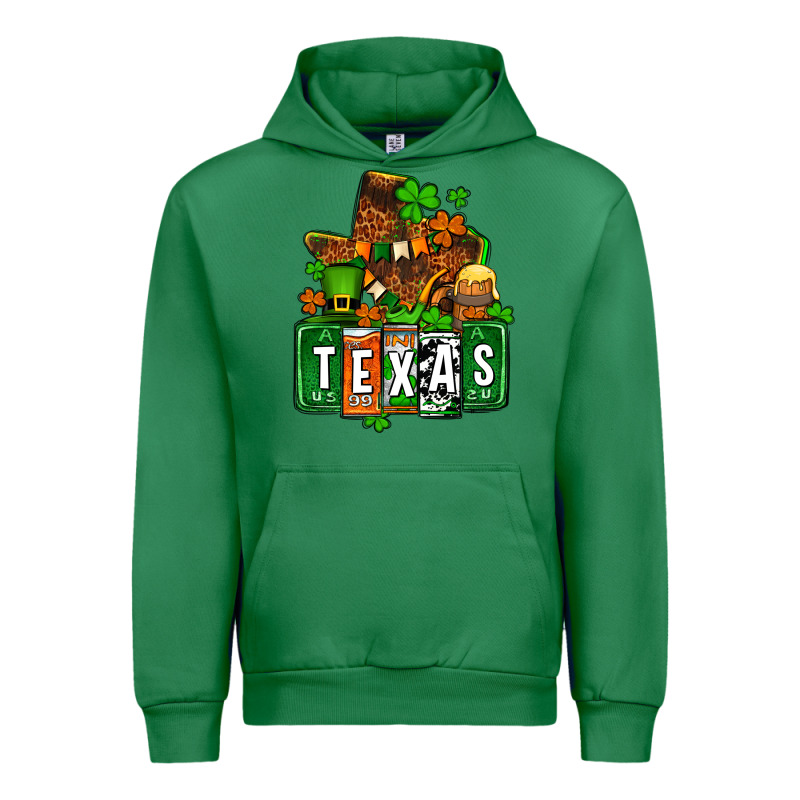 St. Patrick's Texas Map Urban Hoodie by OliviaCreatesArt | Teevron