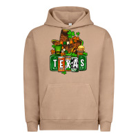 Pigment Burro St. Patrick's Texas map Urban Hoodie - OliviaCreatesArt