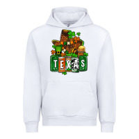 White St. Patrick's Texas map Urban Hoodie - OliviaCreatesArt