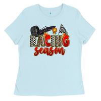 Baby Blue racing season Ladies Tee - Zillion Design Studio