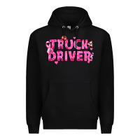 Black Breast Cancer truck driver Premium Hoodie - texasbilliewilder