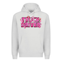 Dove Grey Breast Cancer truck driver Premium Hoodie - texasbilliewilder